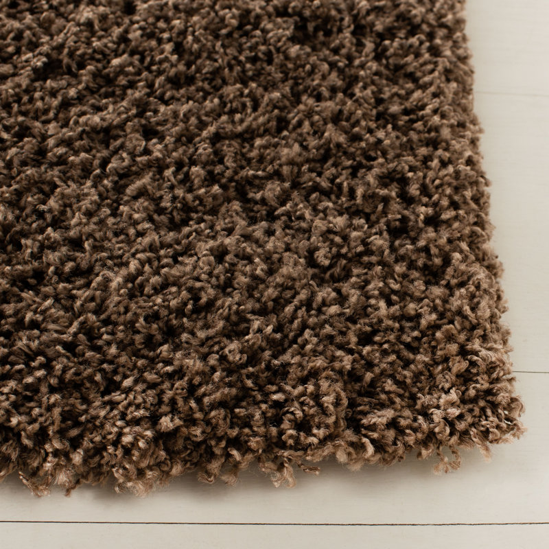 Tapis de couleur unie à poils longs Rizco Performance, Rectangle 6 pi 7 po x 9 pi 6 po