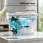 Toilette intelligente avec siège de bidet chauffant, fermeture automatique, sécheuse et eau chaude