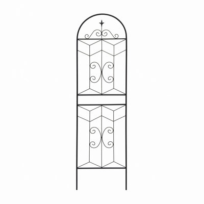Garden Arch Gate, Metal Garden Trellis 71" X 19.7" Rustproof Trellis For Climbing Plants Outdoor Flower Support