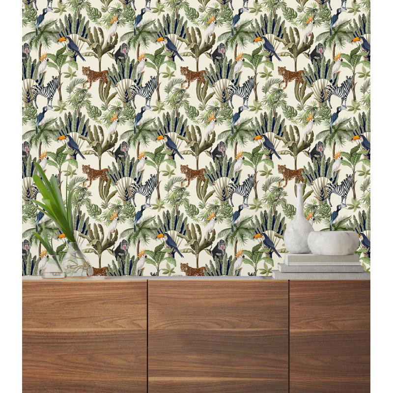 Rouleau de papier peint Bartz Safari, 16.67" L x 25" W