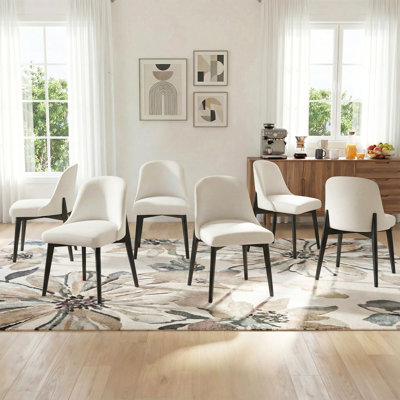 Chaise d'appoint rembourrée avec pieds en bois 32 po H