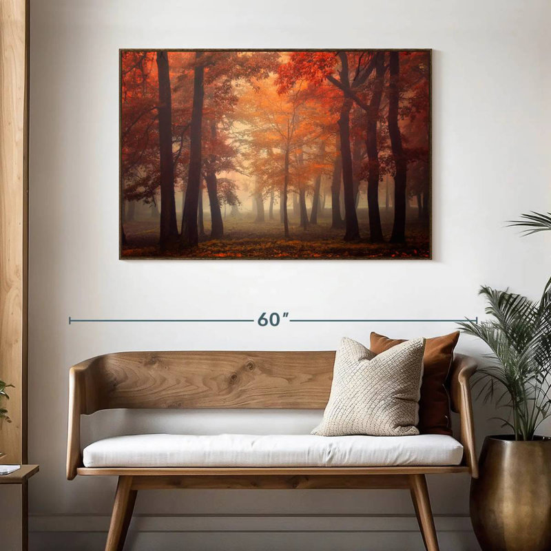 Feel, 25" X 17", Floating Frame Walnut