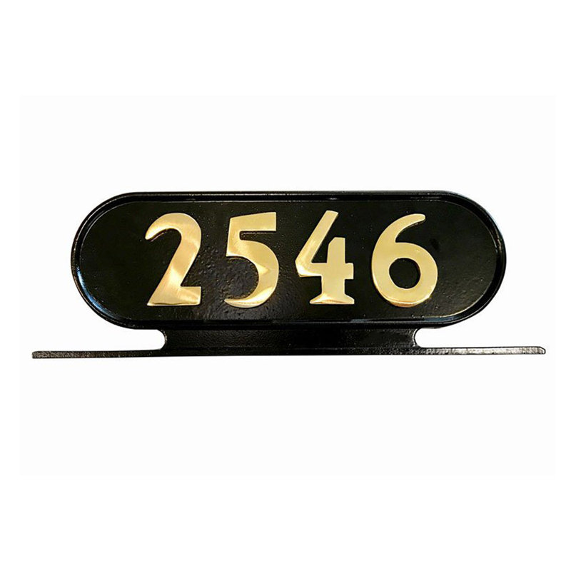 Plaque d'adresse personnalisée en aluminium Williamsburg