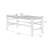 Beige Brown Solid Wood Linen Bench