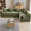 Canapé-lit modulaire pliable en forme de L sans dossier Ridge, canapé-lit Cloud-1136704084