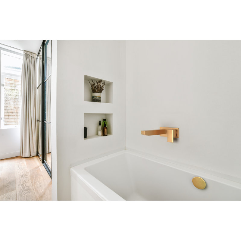 Mod 1 Handle Bathroom Roman Tub Faucet, Brushed Gold