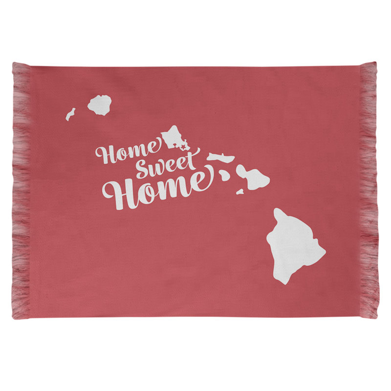 Tapis de zone rouge honolulu pour la maison