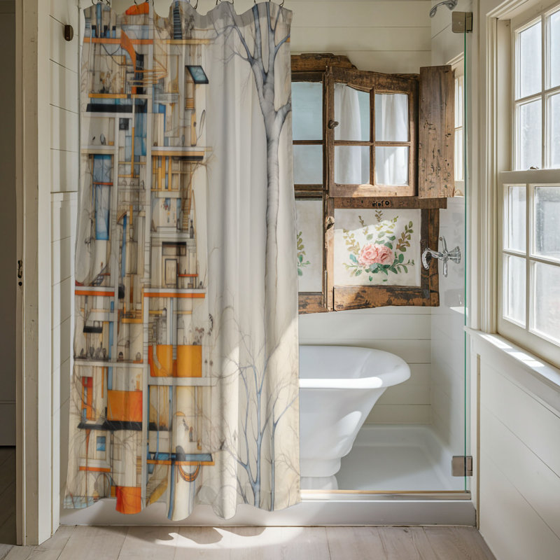 Rideau de douche Ingfried, H 74 po x l 71 po