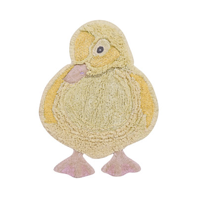 Washable Animal Cotton Rug Ducky