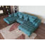 Canapé modulaire en microfibre avec repose-pieds Pritesh-1539345648-1540828727