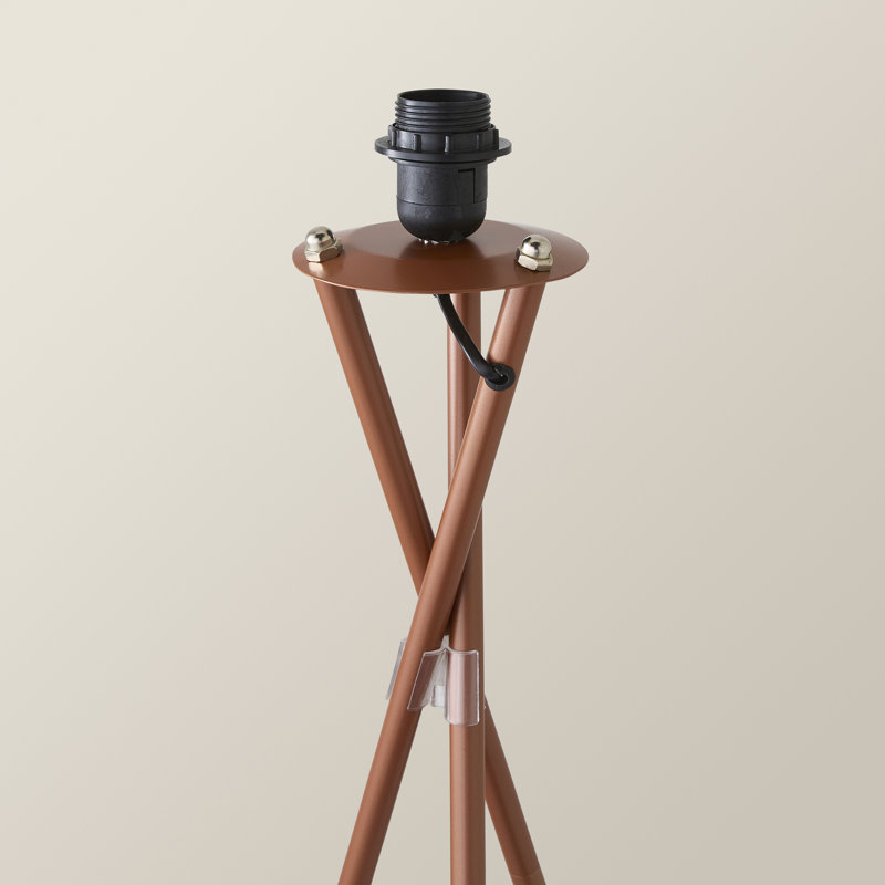 Ahti Camden 136cm Tripod Floor Lamp Base, Copper