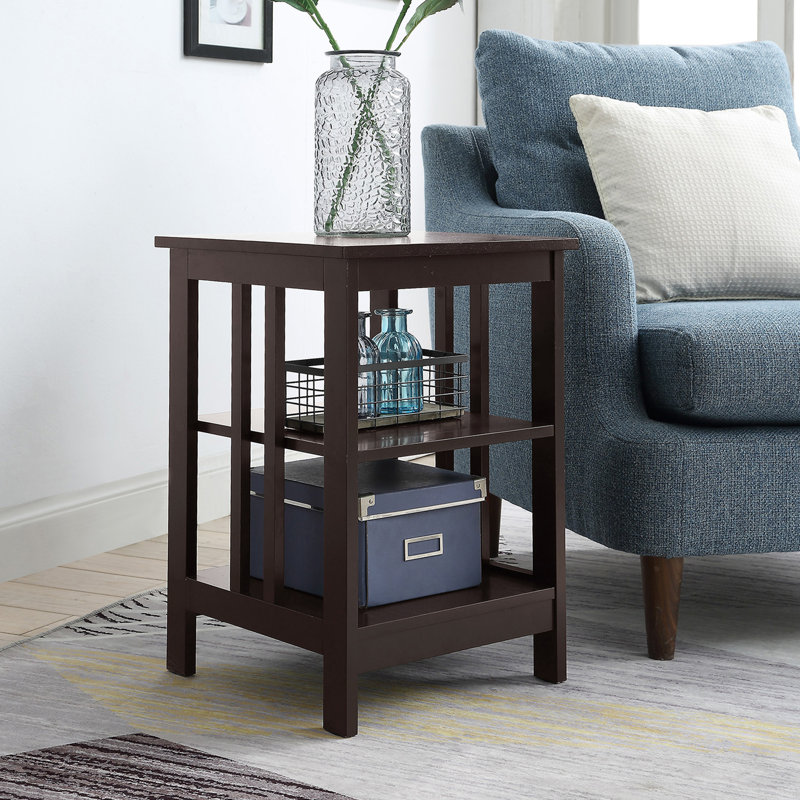 Table de bout avec rangement Aidia, Espresso
