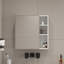 A White MDF Material Mirror Cabinet