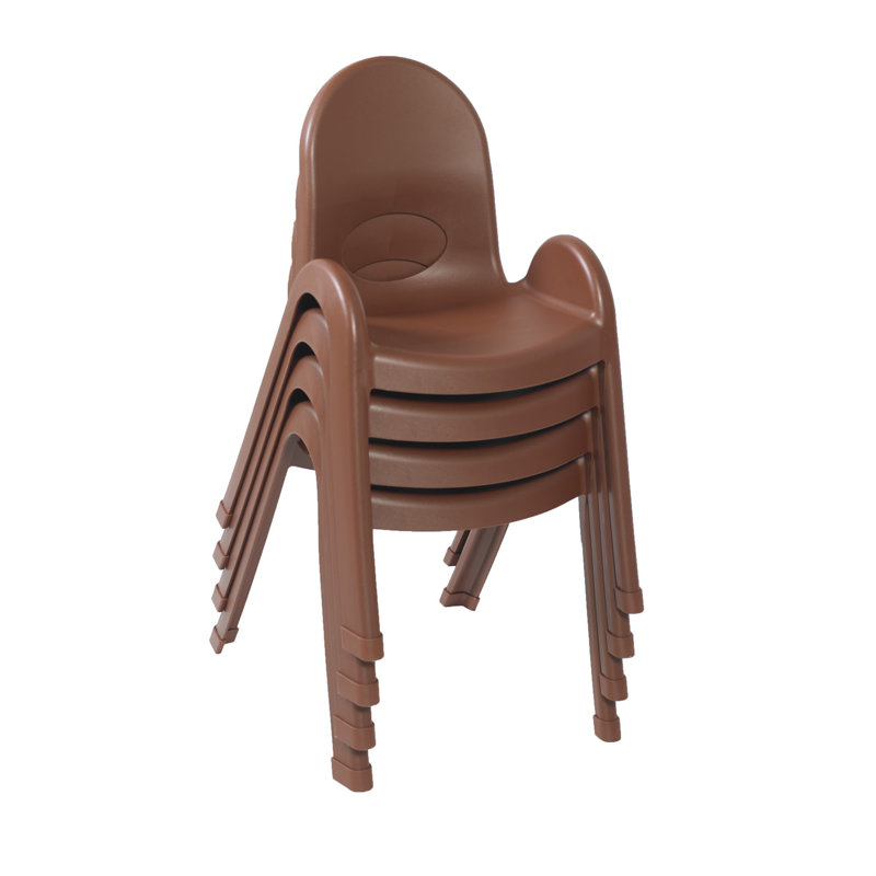 Chaise pour enfant Value Stack, Rouge, 13", 4