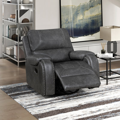  Fauteuil inclinable et pivotant traditionnel de 40,5 po Xenja