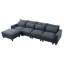 Canapé modulaire 5 pièces rembourré-1367591369