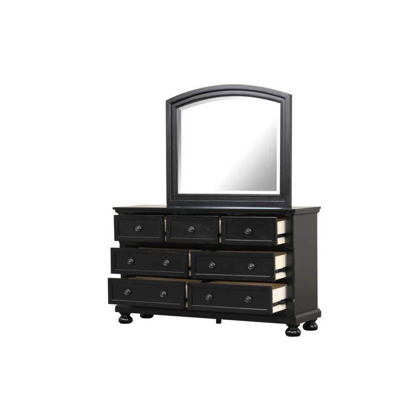 Manlius 60'' W 7 - Drawer Dresser, Black