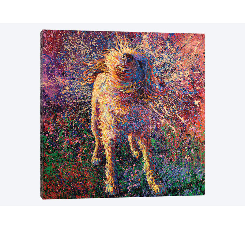 « graffiti suspendu » par iris scott, reproduction d’impression sur toile tendue, H 12 po x l 12 po x P 1,5 po, Toile tendue