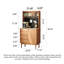 Armoire de cuisine entièrement en bois avec garde-boue entièrement intégrée