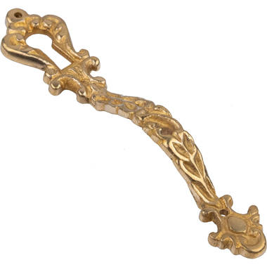 Brass China Cabinet Door Pull with Keyhole