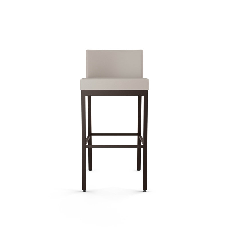 Tabouret de bar et de comptoir Fairfield, Crème, Brun foncé, Tabouret de comptoir (assise de 26 po de hauteur)