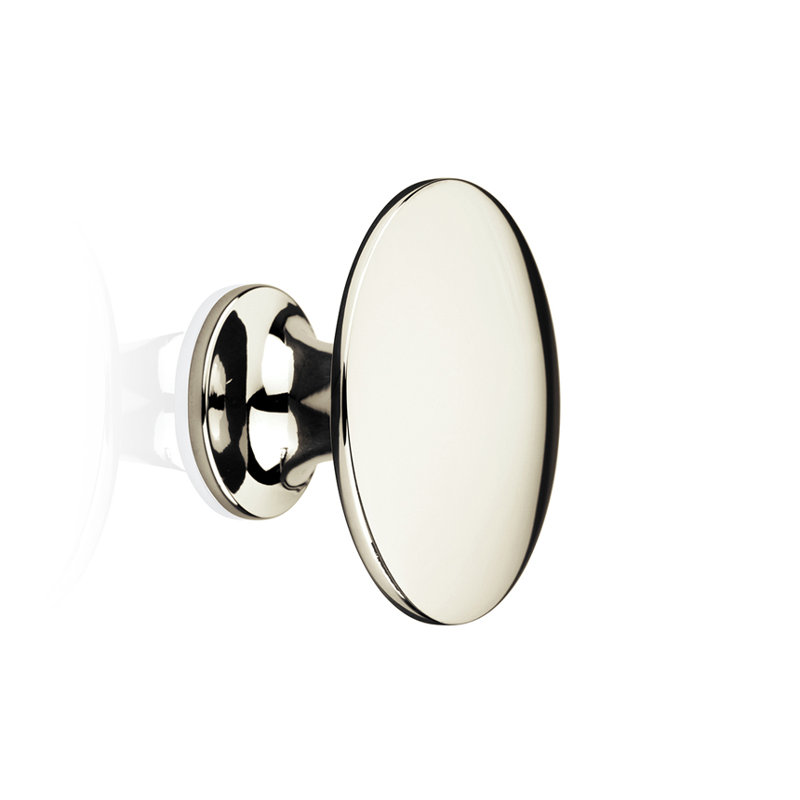 Poignée champignon de diamètre 1 3/16 po Imperial, Nickel poli, H 1,18 po x l 1,77 po x P 1,77 po