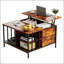 Table basse à plateau relevable avec rangement Farmhouse