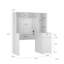 Computer Desk With Hutch & Bookshelf-551181698