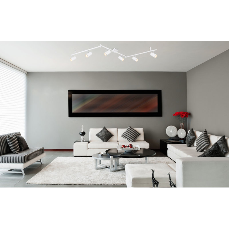 Robby Semi Flush Mount, Matt Brushed Nickel