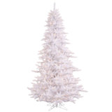 Vickerman 10' White Fir Artificial Christmas Tree, Warm White Dura-lit LED Lights