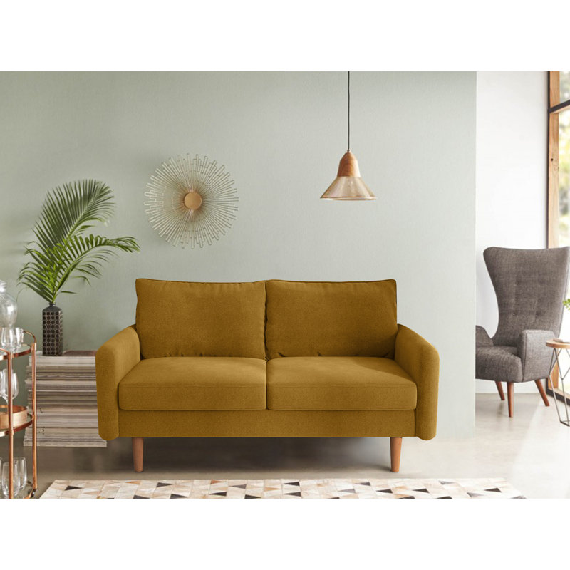 Morrone 57.8'' Velvet Loveseat, Ginger Velvet