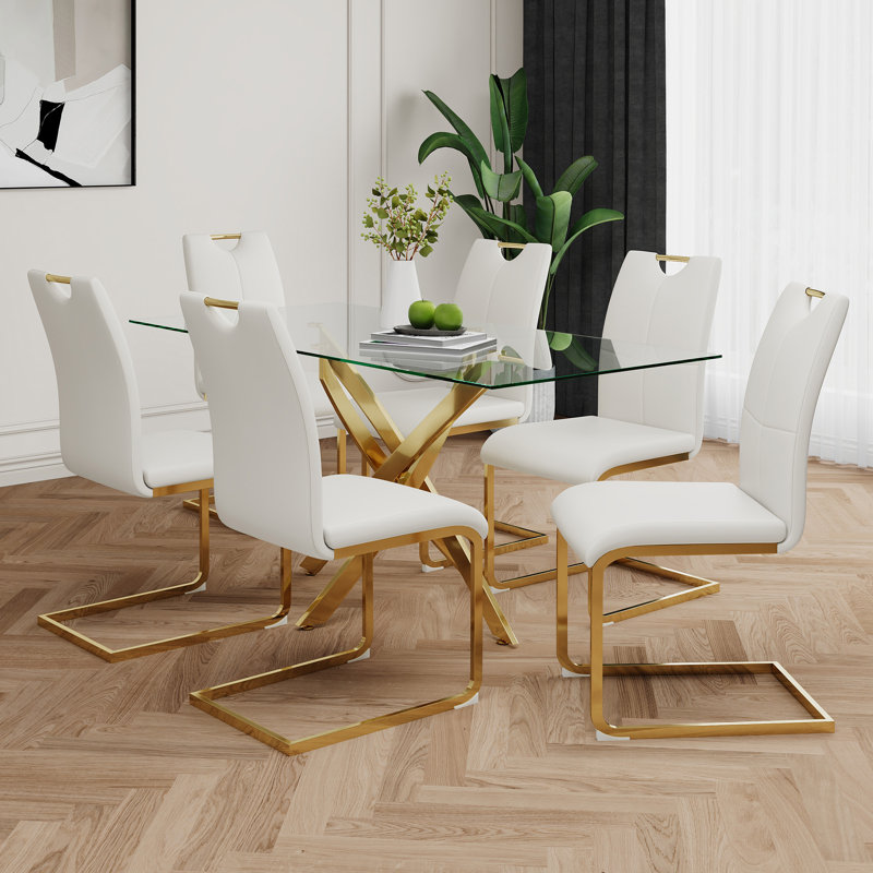 Table en verre de style moderne