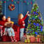 Lighted Artificial Fir Christmas Tree-1849186498