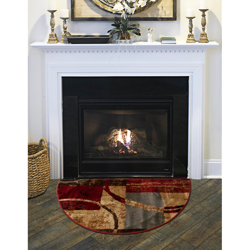 Tapis contemporain Samiyah de couleur grillée, Rectangle 2 pi 7 po x 4 pi