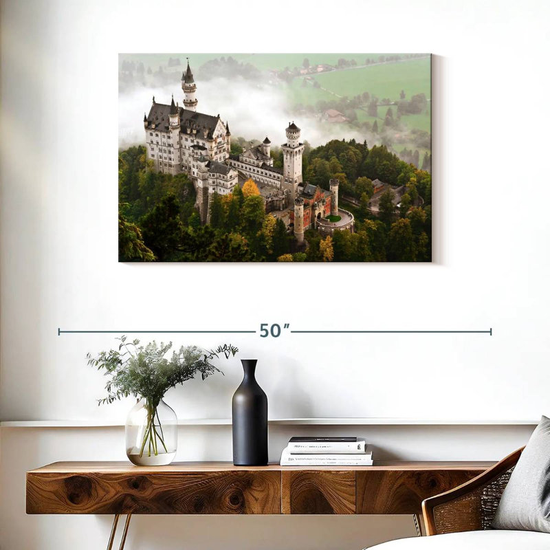 Lilie Misty Neuschwanstein Castle, H 24 po x l 36 po