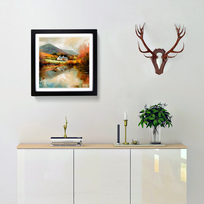 Wales Impressionism No.1 - Framed Print, Black