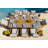 Darnecia 8 - Person Rectangular Solid Wood Dining Set with Cushions-1345129565