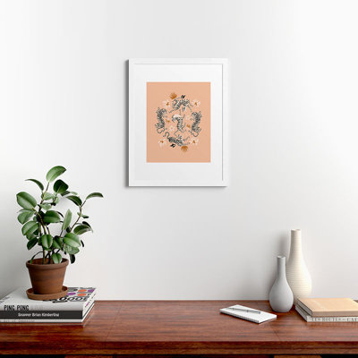 ThirtyOne illustrations, impression encadrée de jardin de tigres
