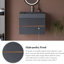 Meuble-lavabo mural avec lavabo à surface solide intégré-164717925