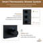 Système de douche thermostatique mural 3 fonctions 12 pouces avec 6 jets de corps-88315791