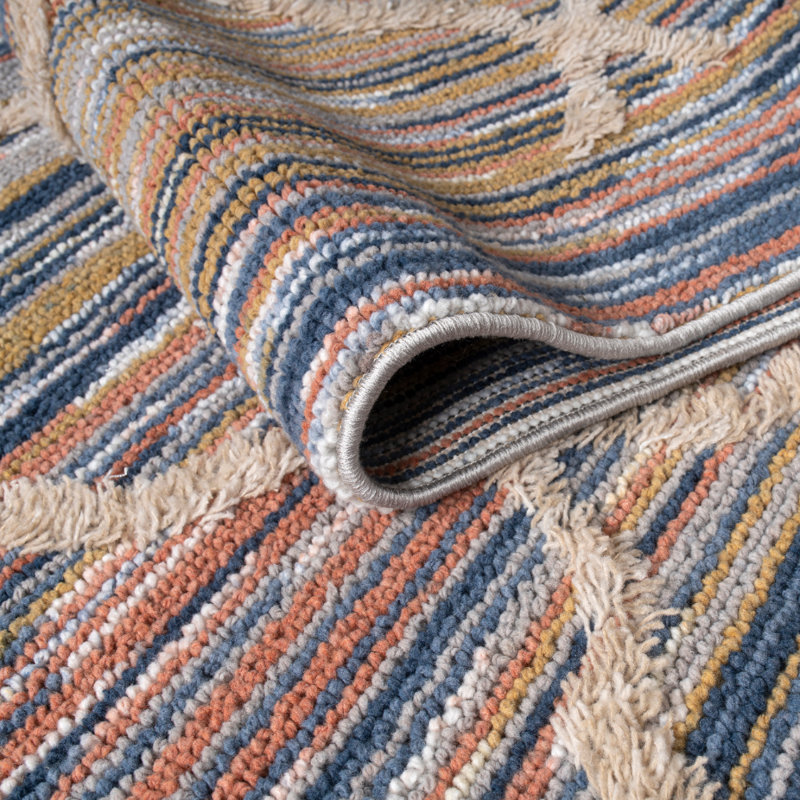 Tapis en coton Jurjen, Tapis de couloir 4 pi x 13 pi 2 po