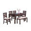 Antique Cherry Dining Table - Solid Wood Rectangular With Practical Covered Top Modern Enhanced And Tough Surface