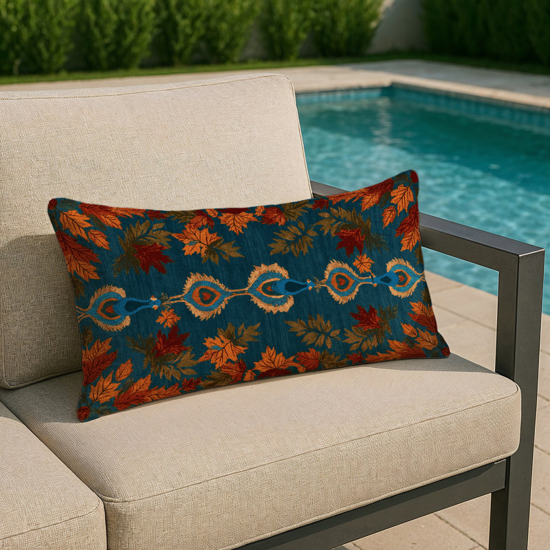 Coussin intérieur et extérieur, Rectangle H 25 po x l 18 po, Peacotum