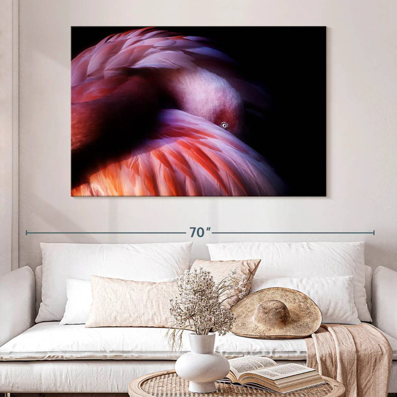 Brampt Gradient Flamingo, 34" H x 51" W