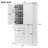 Tall and Wide Storage Cabinet with Doors for Bathroom/Office, Three Drawers-1684731602