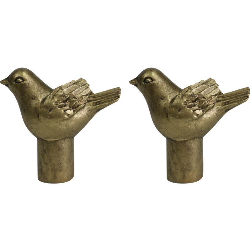 Digiorgio Bird Lamp Finial, Antique Gold