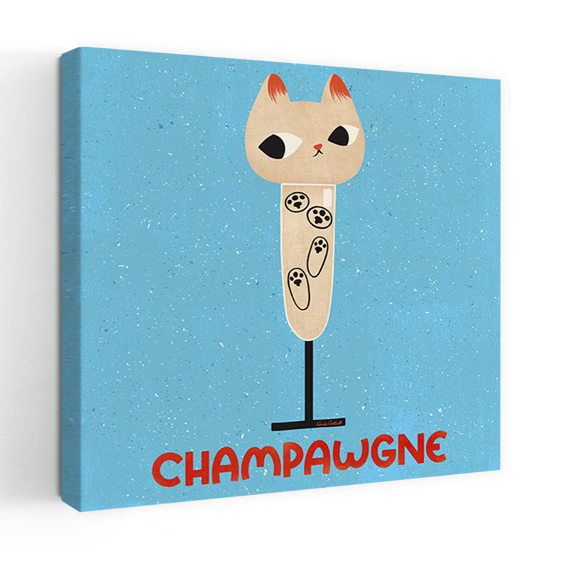 Art contemporain, art contemporain pour chat, H 36 po x l 36 po