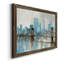 Teal City Shadows - cadre photo, reproduction d'art sur toile-509745235-509745263