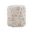 Repose-pieds avec rangement 18 po, laine texturée - beige