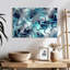 Fissures bleu sarcelle abstraites Avery-107830850